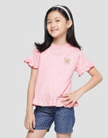 Little M Tencel Bear Girls T-Shirt