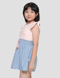 Little M Stripe Komb Woven Midi Dress for Girls