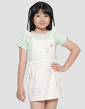 Little M Overall Bordir Midi Dress Anak Perempuan