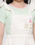 Little M Overall Bordir Midi Dress Anak Perempuan
