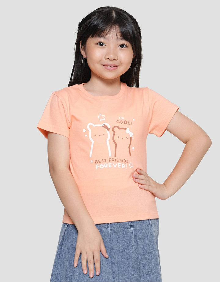 Little M Best Friend Forever Kaos Lengan Pendek Anak Perempuan
