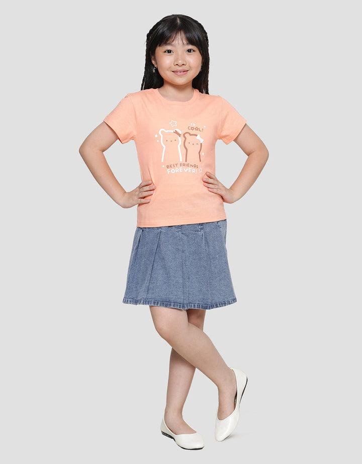 Little M Best Friend Forever Kaos Lengan Pendek Anak Perempuan