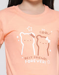 Little M Best Friend Forever Kaos Lengan Pendek Anak Perempuan