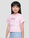 Little M Flamingo Think Pink Kaos Lengan Pendek Anak Perempuan