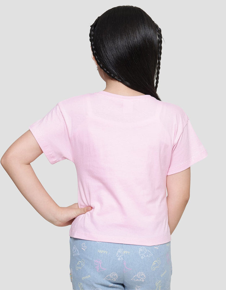 Little M Flamingo Think Pink Kaos Lengan Pendek Anak Perempuan