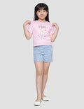 Little M Flamingo Think Pink Kaos Lengan Pendek Anak Perempuan