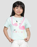 Little M Flamingo Flabulous Kaos Lengan Pendek Anak Perempuan