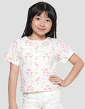 Little M Fullprint Flamingo Kaos Lengan Pendek Anak Perempuan