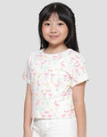 Little M Fullprint Flamingo Kaos Lengan Pendek Anak Perempuan