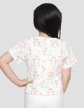 Little M Fullprint Flamingo Kaos Lengan Pendek Anak Perempuan