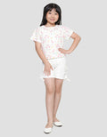 Little M Fullprint Flamingo Kaos Lengan Pendek Anak Perempuan