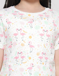 Little M Fullprint Flamingo Kaos Lengan Pendek Anak Perempuan