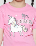 Little M  99 Unicorn Kaos Lengan Pendek Anak Perempuan