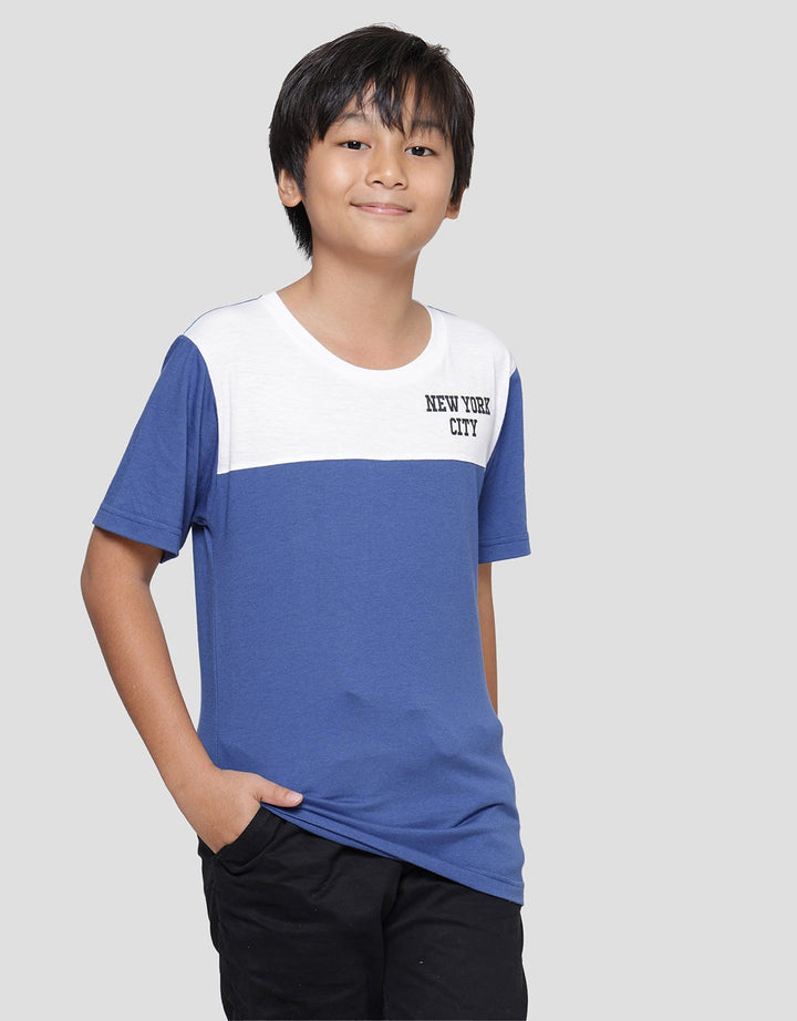 Nevada Print New York City Kaos Lengan Pendek Anak Laki-laki