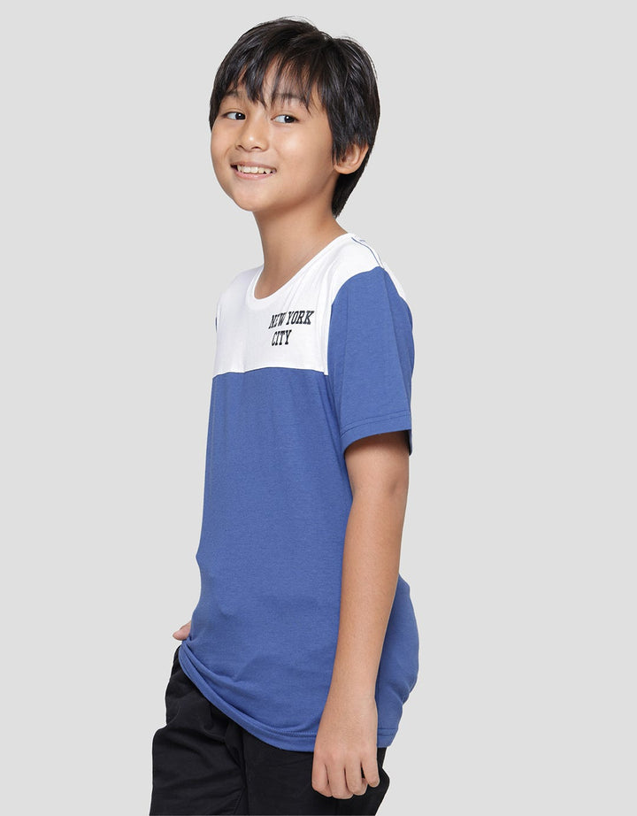 Nevada Print New York City Kaos Lengan Pendek Anak Laki-laki