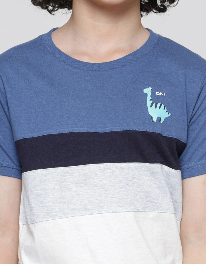 Little M Cut N Sewn Sablon Dino Kaos Lengan Pendek Anak Laki-Laki