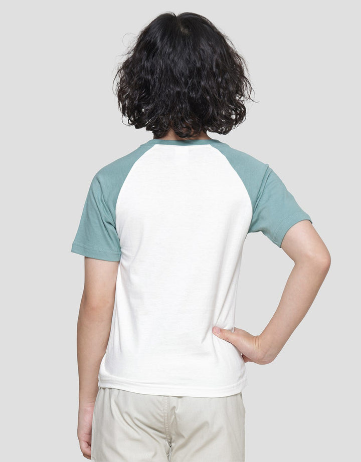 Little M Raglan Dino Boys Short Sleeve T-Shirt Application