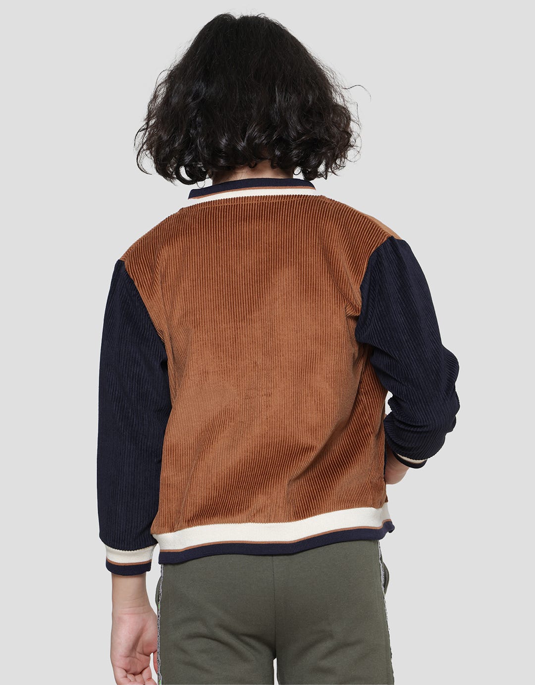 Little M Cordorouy Aplikasi Jaket Anak Laki-Laki