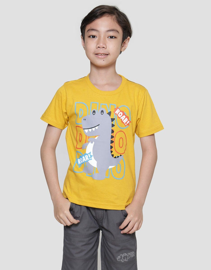 Little M Roar Dino Kaos Anak Laki-Laki