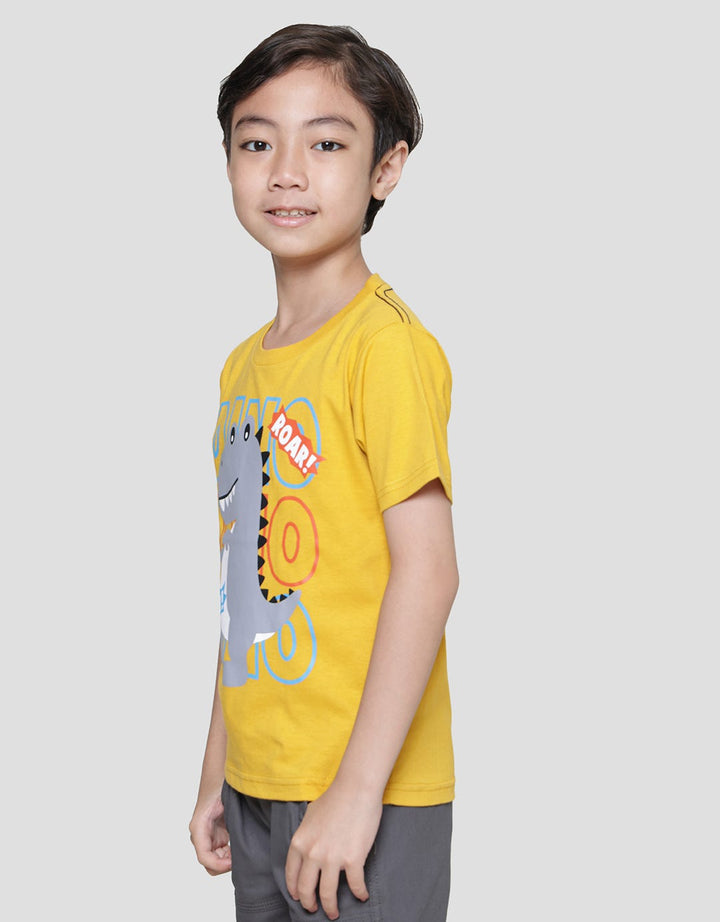 Little M Roar Dino Kaos Anak Laki-Laki