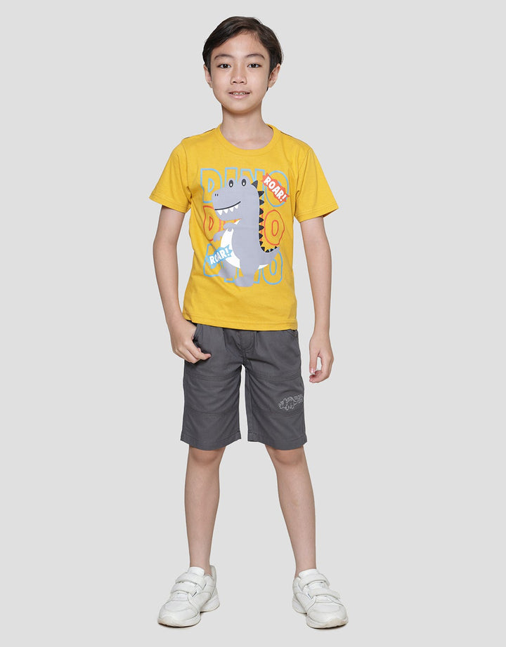 Little M Roar Dino Kaos Anak Laki-Laki