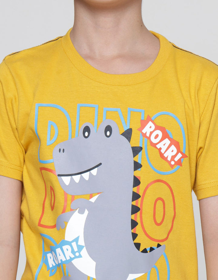 Little M Roar Dino Kaos Anak Laki-Laki