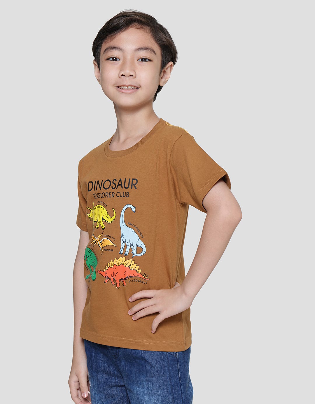 Little M Explorer Club Dino Kaos Anak Laki-Laki
