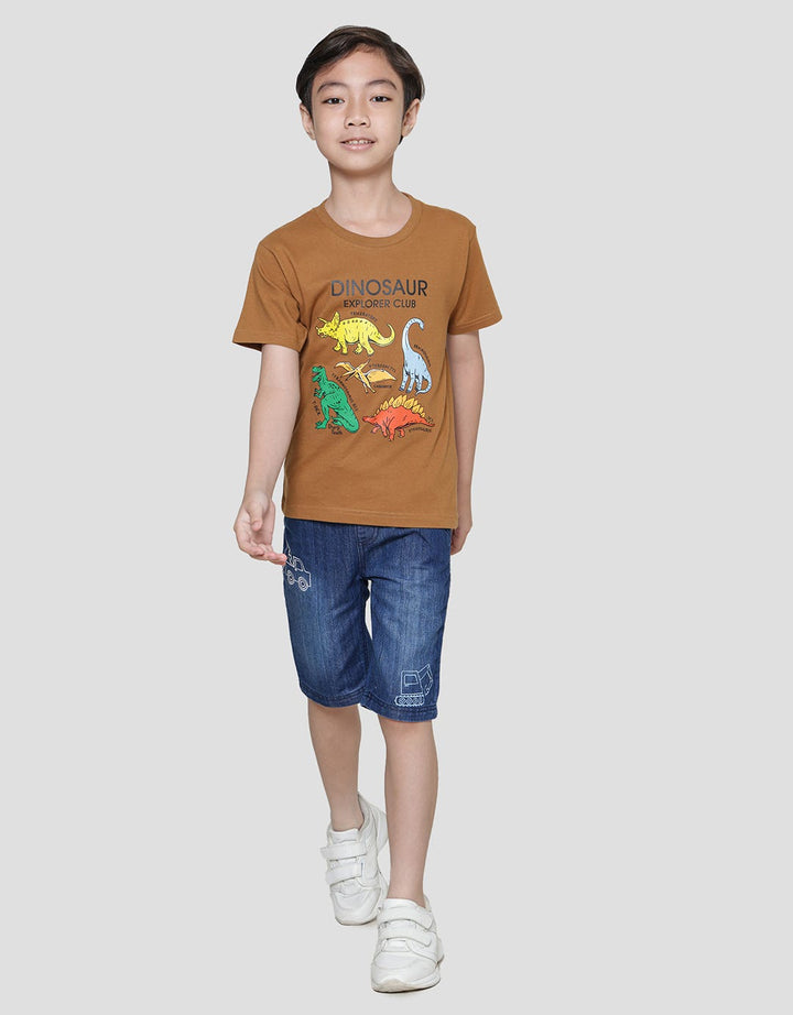 Little M Explorer Club Dino Kaos Anak Laki-Laki