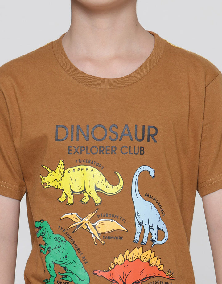 Little M Explorer Club Dino Kaos Anak Laki-Laki
