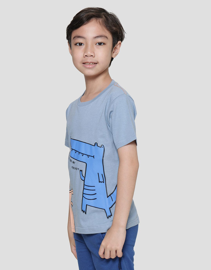 Little M Wanna Be My Friend Animal Kaos Anak Laki-Laki