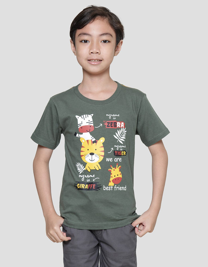 Little M My Name Is Animal Kaos Anak Laki-Laki