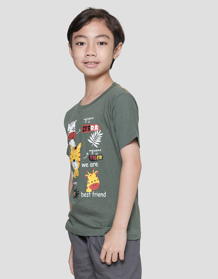Little M My Name Is Animal Kaos Anak Laki-Laki