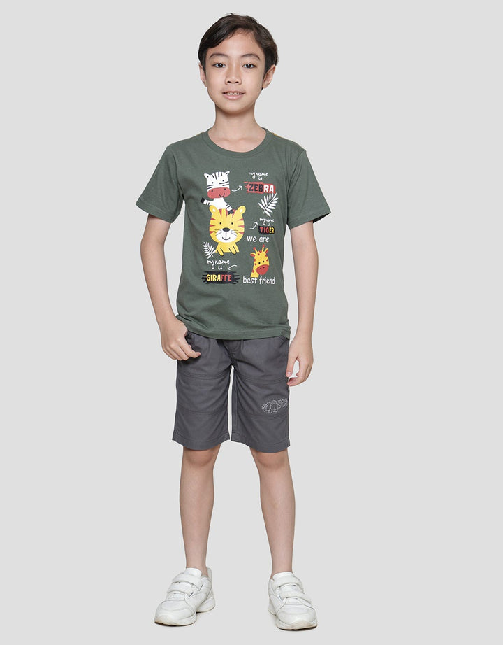 Little M My Name Is Animal Kaos Anak Laki-Laki