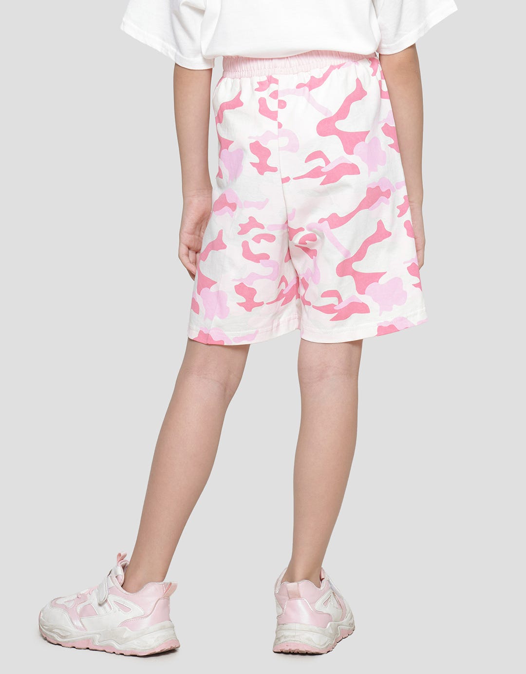 Nevada Full Print Camouflage 1N Girls Knit Shorts