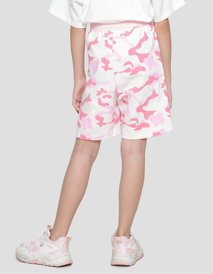 Nevada Full Print Camouflage 1N Girls Knit Shorts