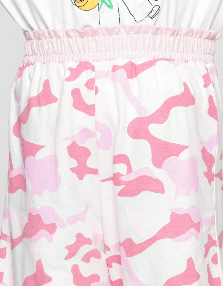 Nevada Full Print Camouflage 1N Girls Knit Shorts