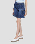 Nevada Stopper Pocket Girls Denim Cargo Shorts