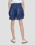 Nevada Stopper Pocket Girls Denim Cargo Shorts