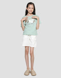 Nevada Boxy Cropped Print Paris Girls T-Shirt