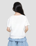 Nevada Boxy Cropped Print Paris Girls Short Sleeve T-Shirt