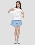 Nevada Boxy Cropped Print Paris Girls Short Sleeve T-Shirt