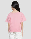 Nevada Boxy Cropped Print ParisKaos Lengan Pendek Anak Perempuan