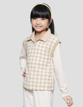 Nevada Hounds Check Sweater Anak Perempuan