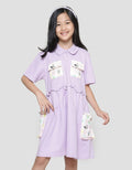 Disney Square Pocket Midi Dress Anak Perempuan