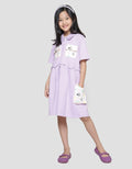 Disney Square Pocket Midi Dress Anak Perempuan