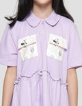 Disney Square Pocket Midi Dress Anak Perempuan