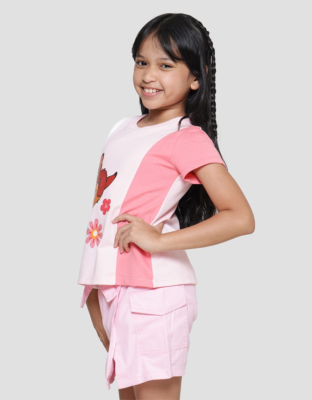 Disney Bambi Print Kaos Anak Perempuan