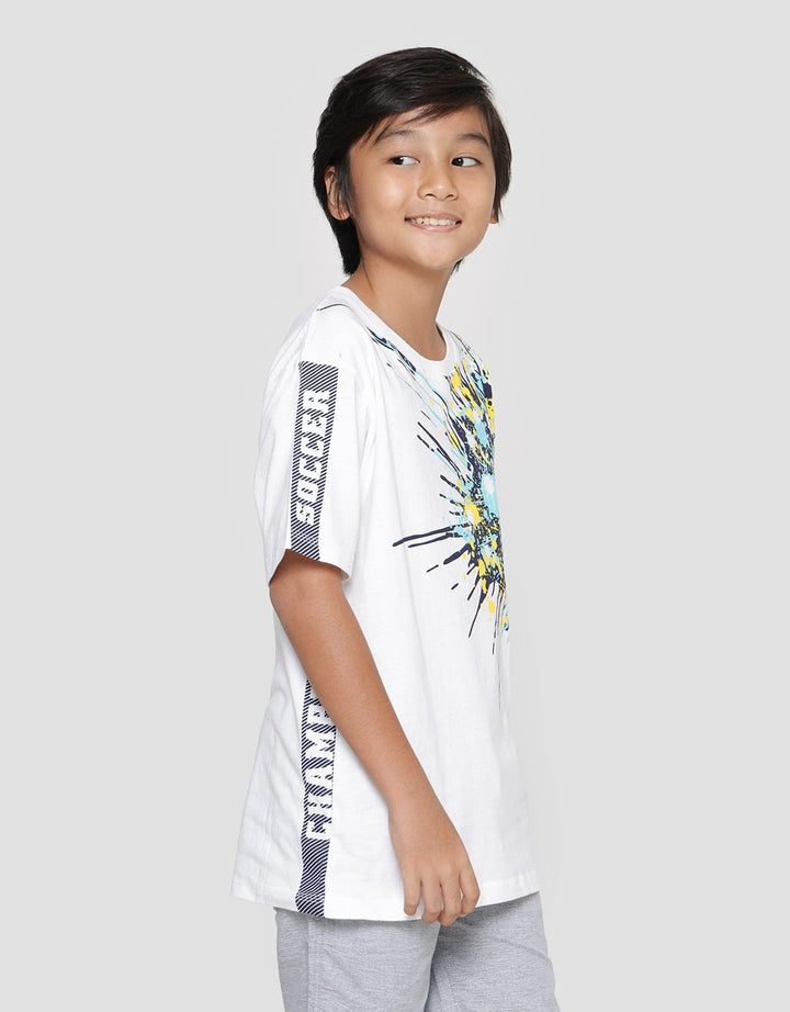 Aero Splash Soccer Print Kaos Lengan Pendek Anak Laki-laki