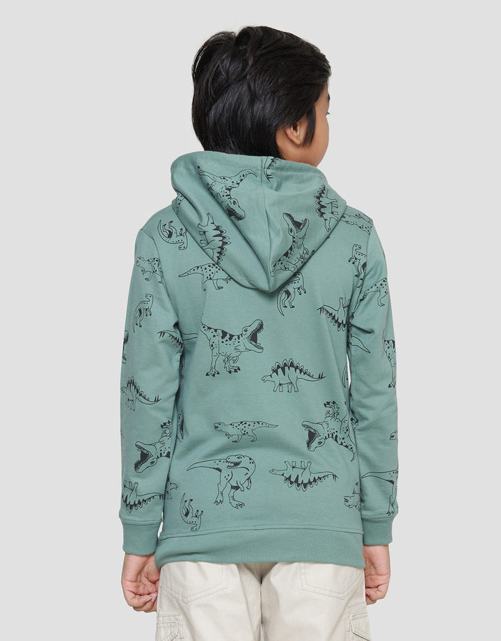 Aero Dino Full Print Sweater Hoodie Anak Laki-Laki