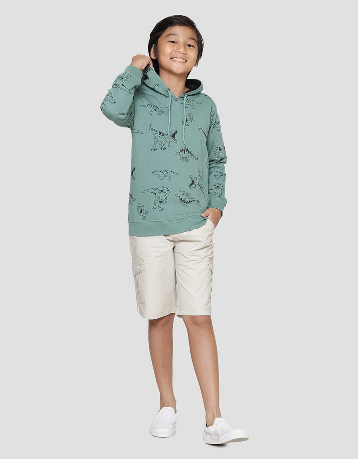 Aero Dino Full Print Sweater Hoodie Anak Laki-Laki